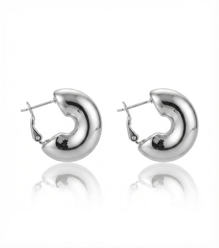 Orecchini mini chunky Silver