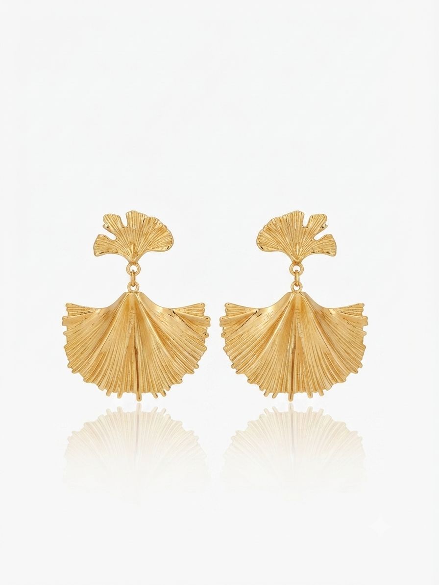 Orecchini ginkgo Gold