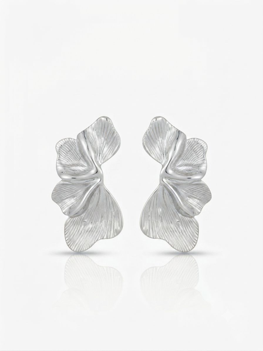 Orecchini orchidea Silver