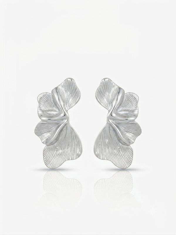 Orecchini orchidea Silver