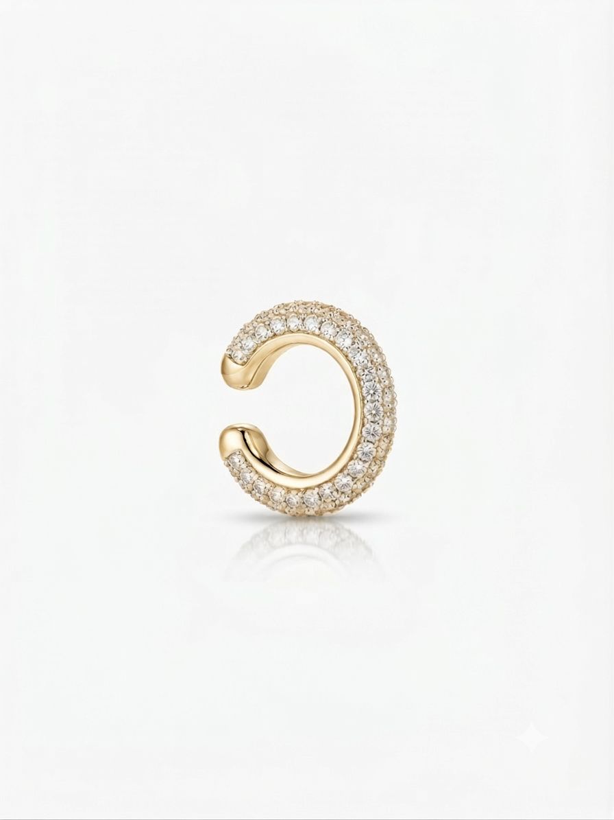 Earcuff pavè gold