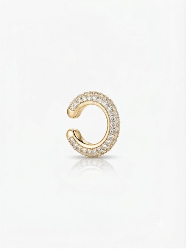 Earcuff pavè gold