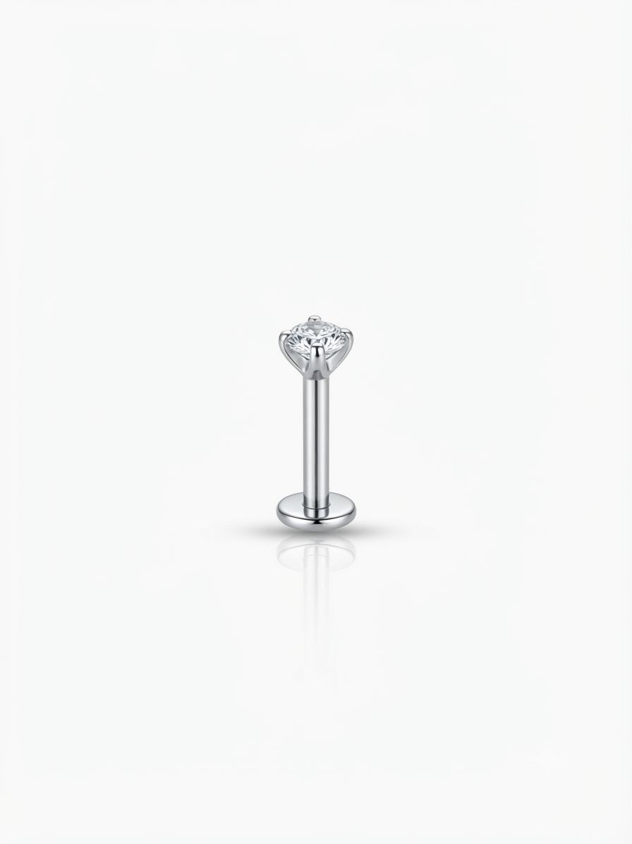 Piercing labret luce silver