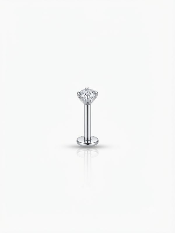 Piercing labret luce silver