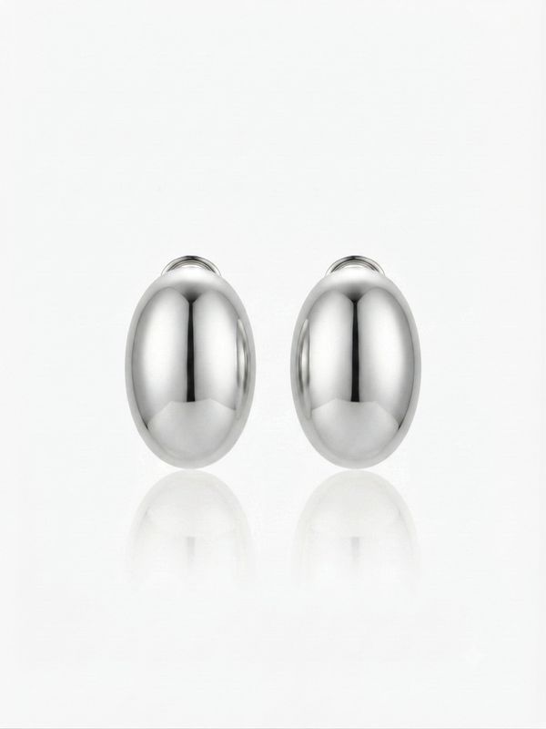 Orecchini ovali silver