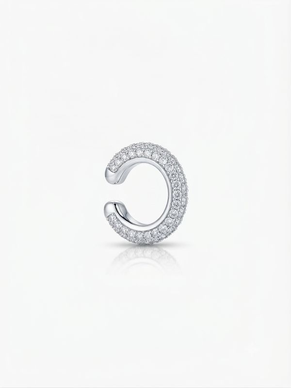 Earcuff pavè silver
