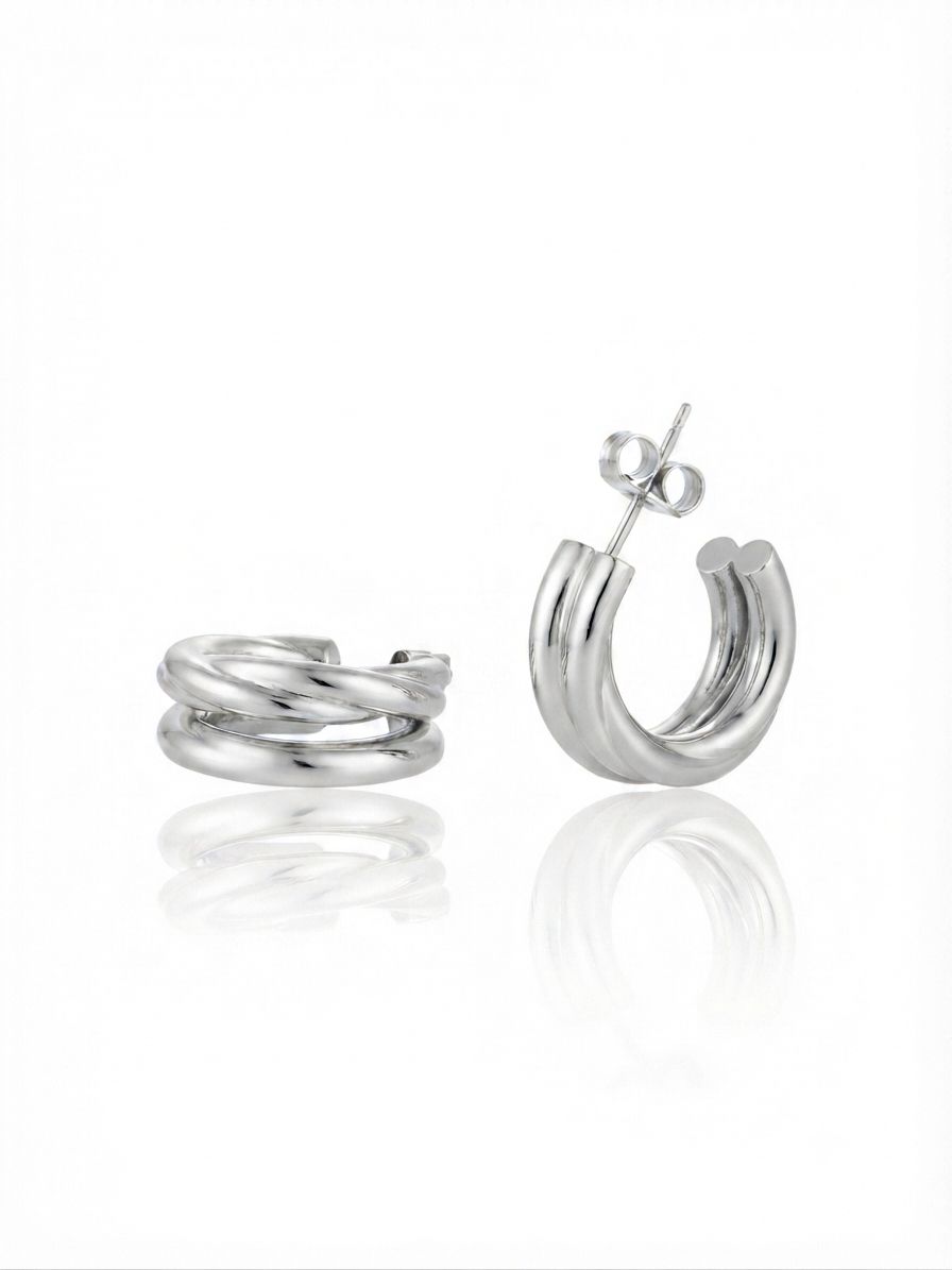 Hoop double torchon silver