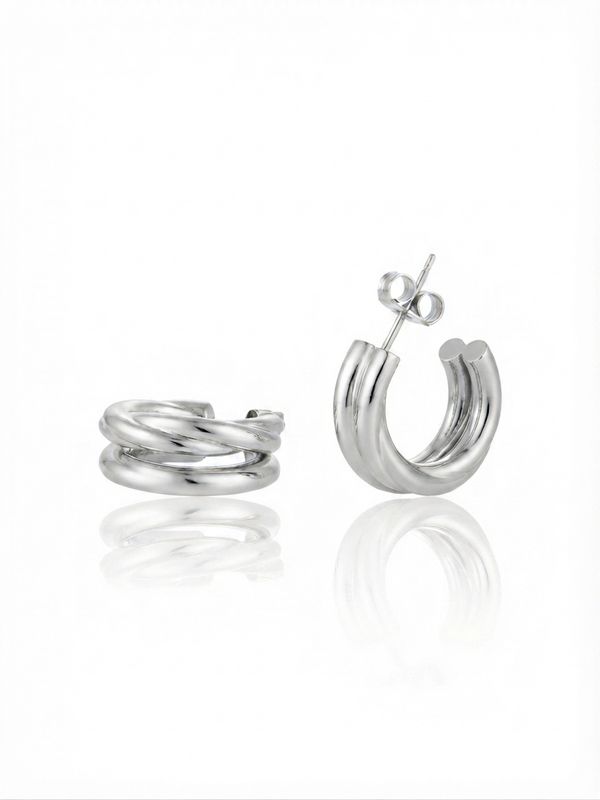 Hoop double torchon silver
