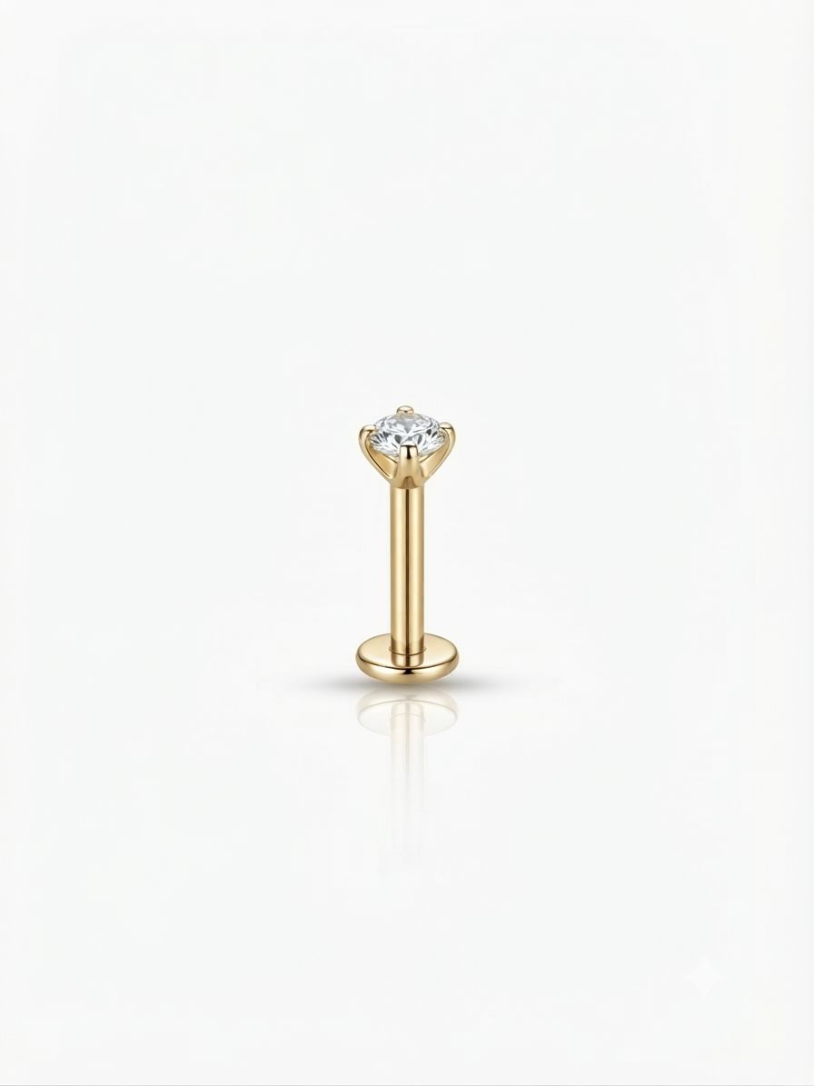 Piercing labret luce Gold