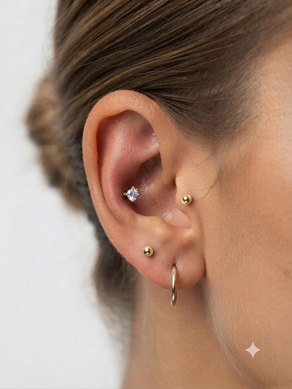 Piercing labret luce Gold