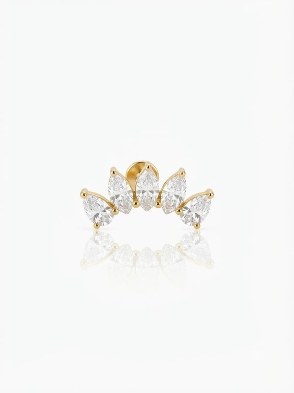 Piercing corona gold