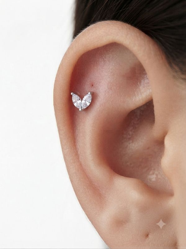 Piercing mini love silver