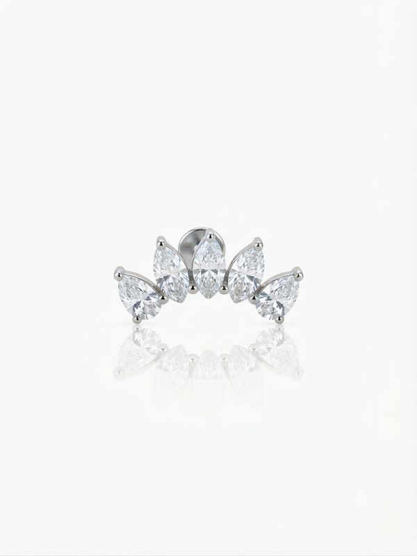 Piercing corona silver