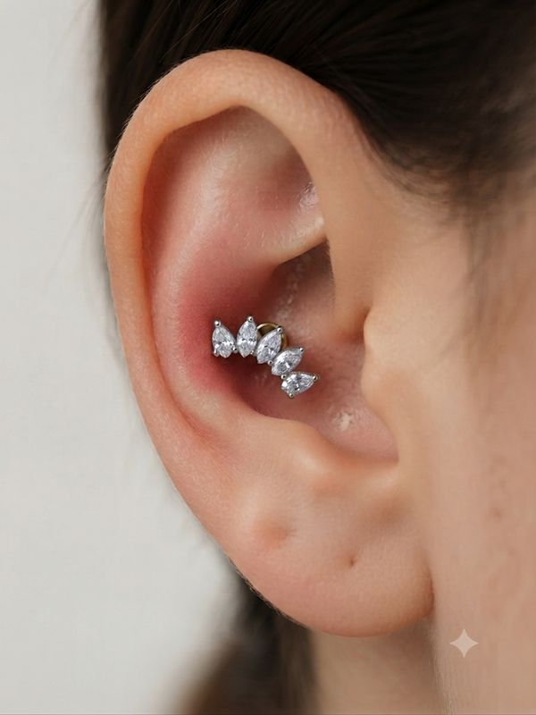 Piercing corona silver