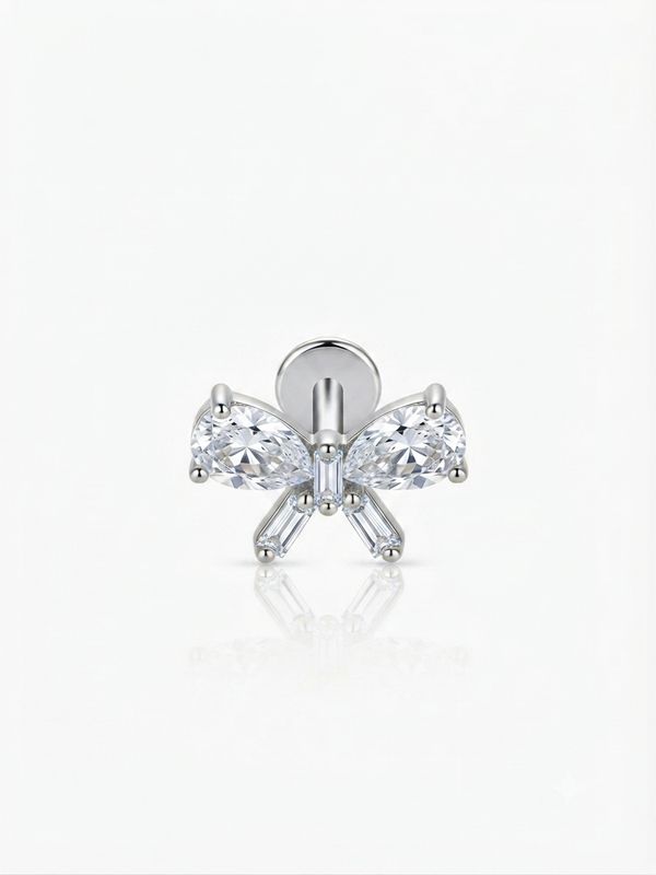 Piercing fiocchetto silver