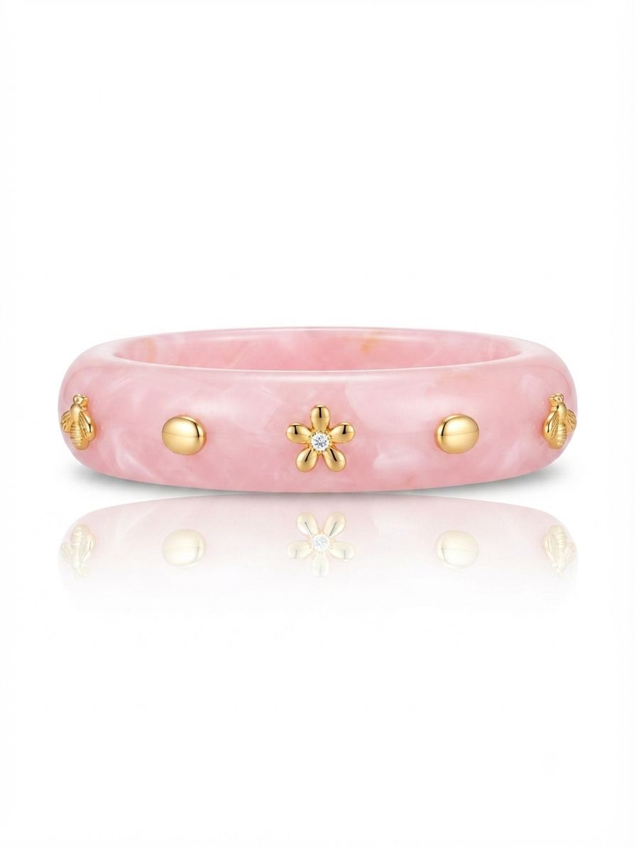 Bangle pink spring garden