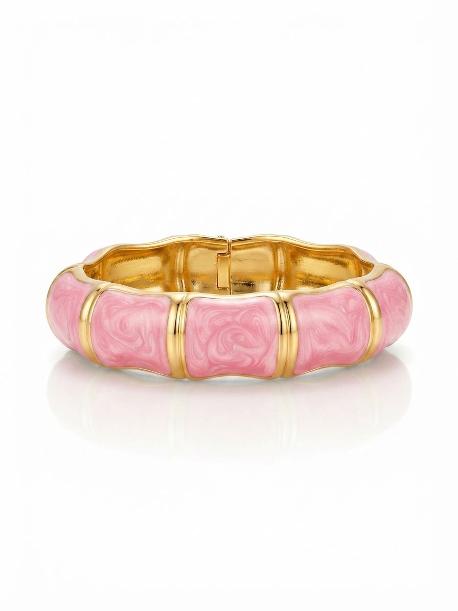 Bangle bamboo chic rosa