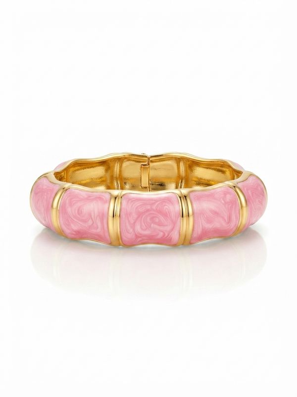 Bangle bamboo chic rosa