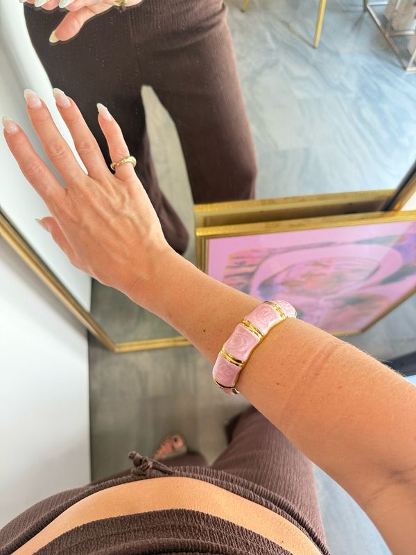 Bangle bamboo chic rosa