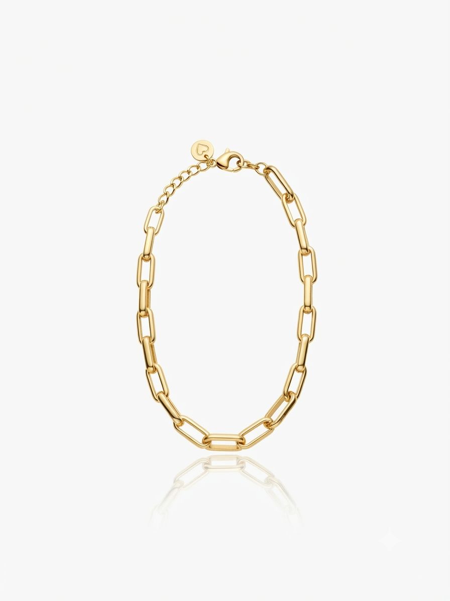 Bracciale catena ovale gold