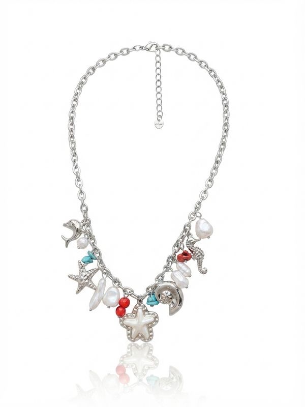 Collana coral bay silver