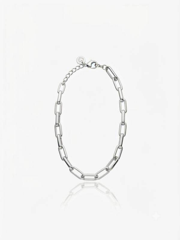 Bracciale catena ovale silver