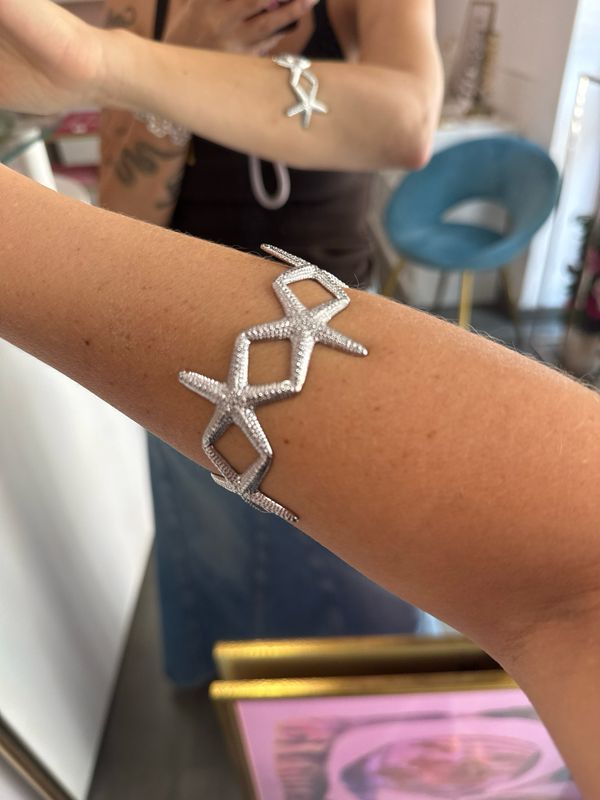 Bracciale stelle marine silver