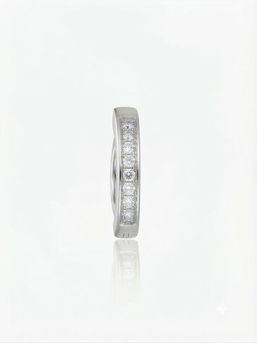 Piercing ombelico cerchietto silver