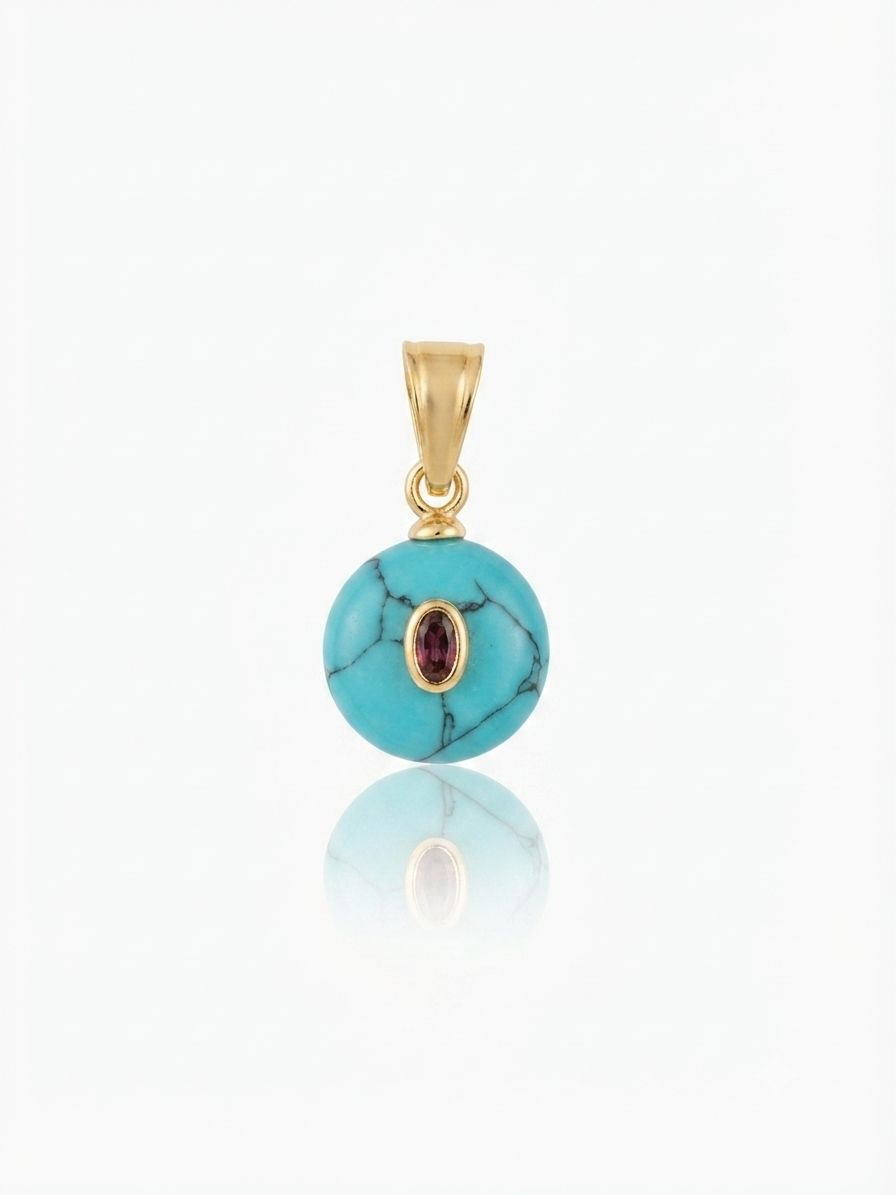 Charm aura turchese