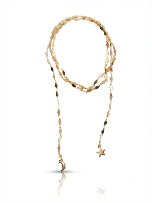 Collana lunga moon gold