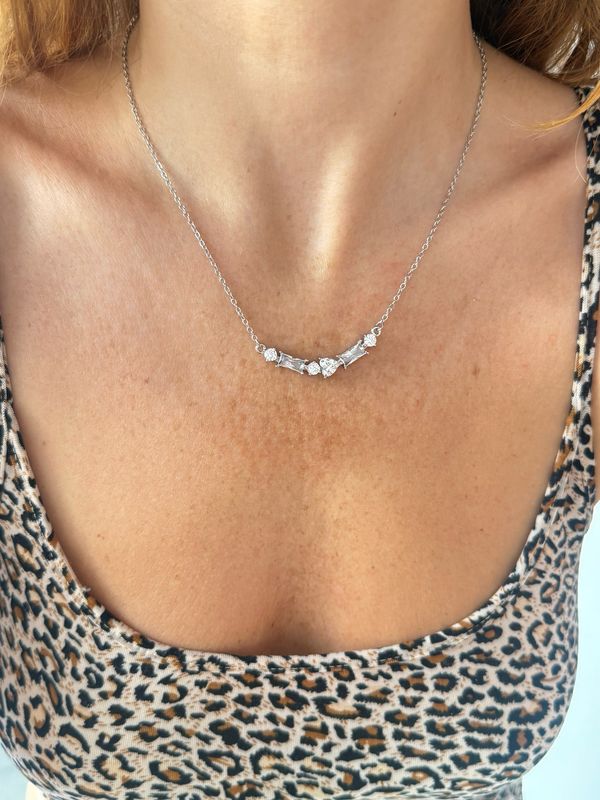 Collana prisma silver