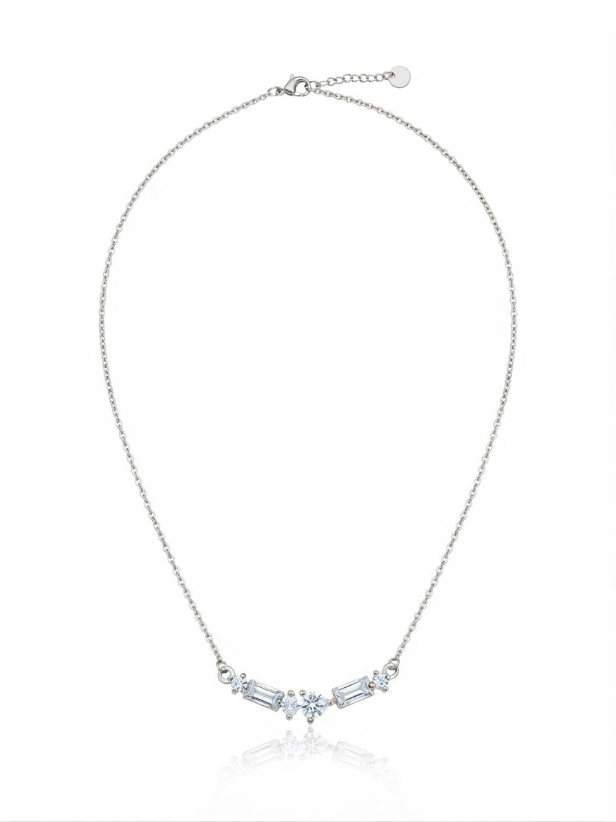 Collana prisma silver
