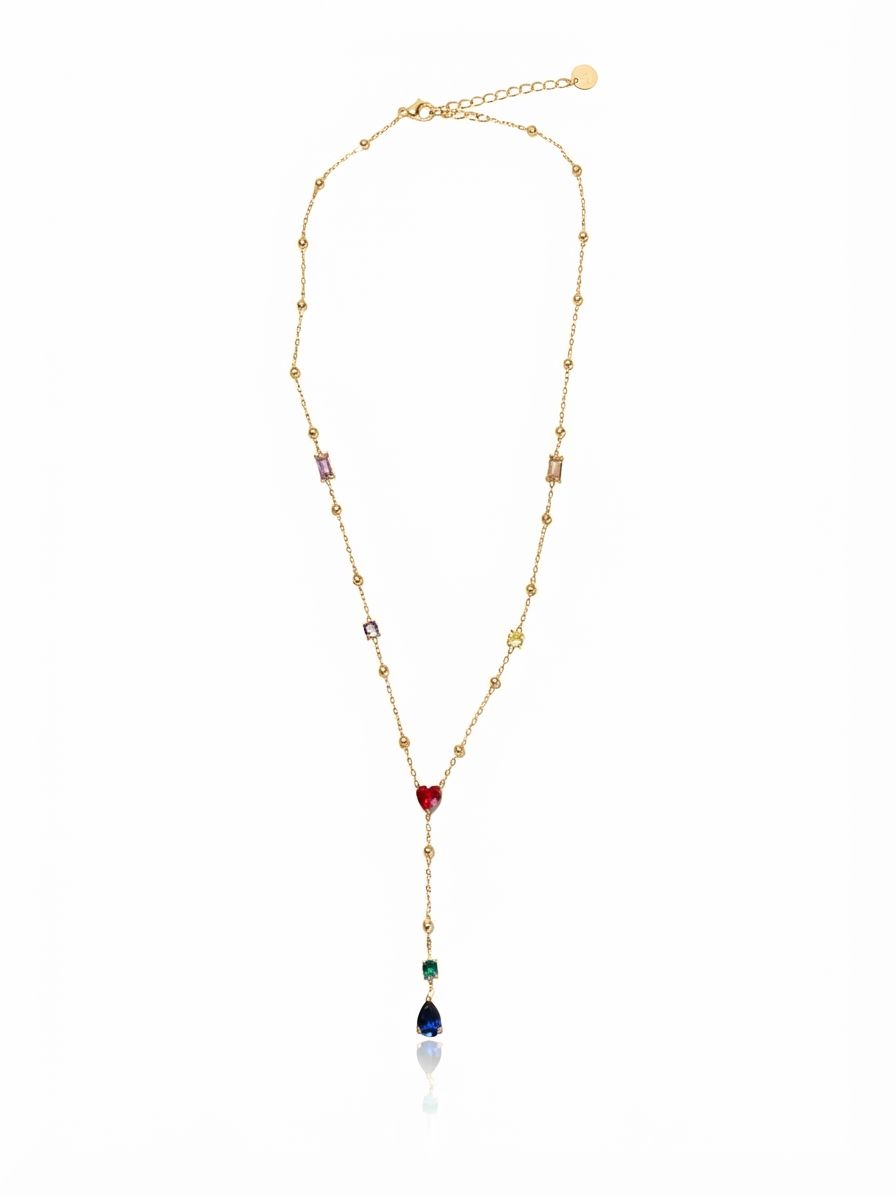Collana cuore rubina