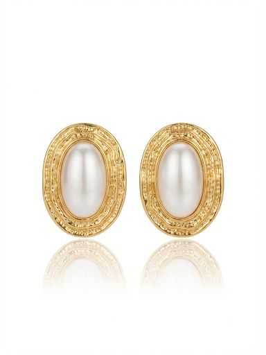 Orecchini big perla Gold