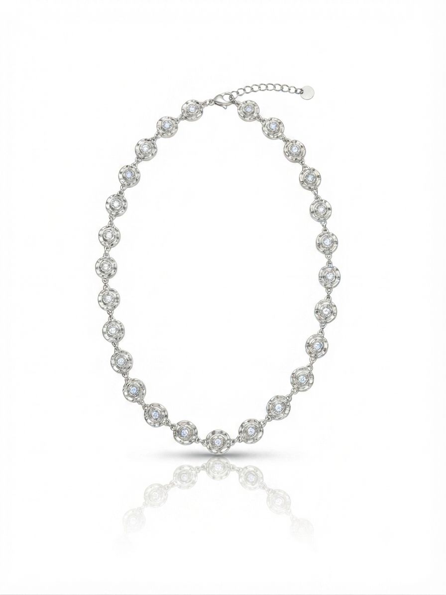 Collana roselline silver