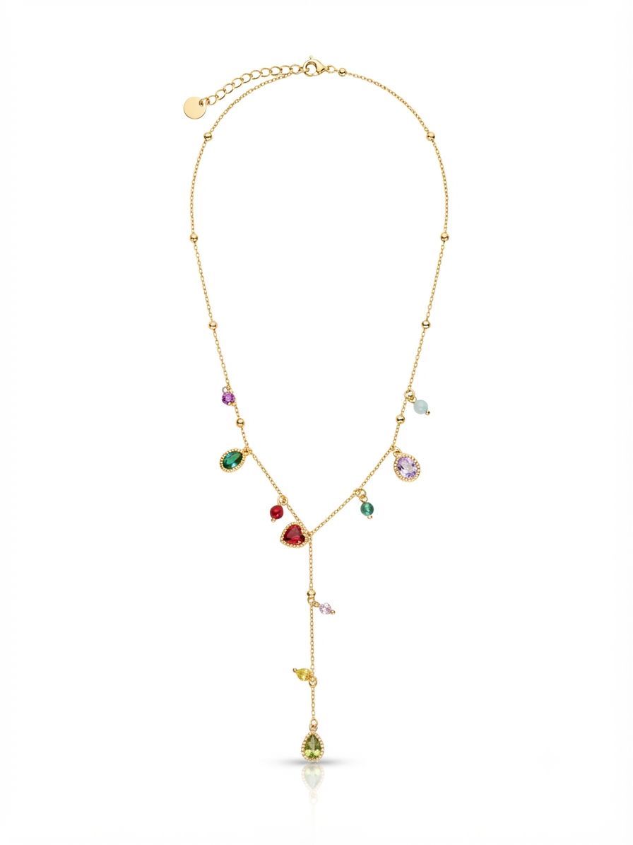 Collana multicolor lariat