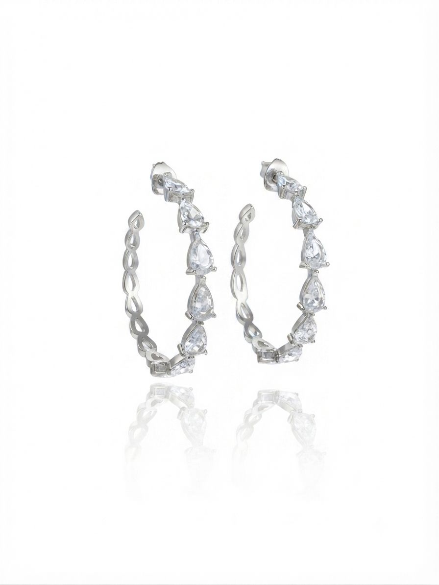 Orecchini cerchio light silver