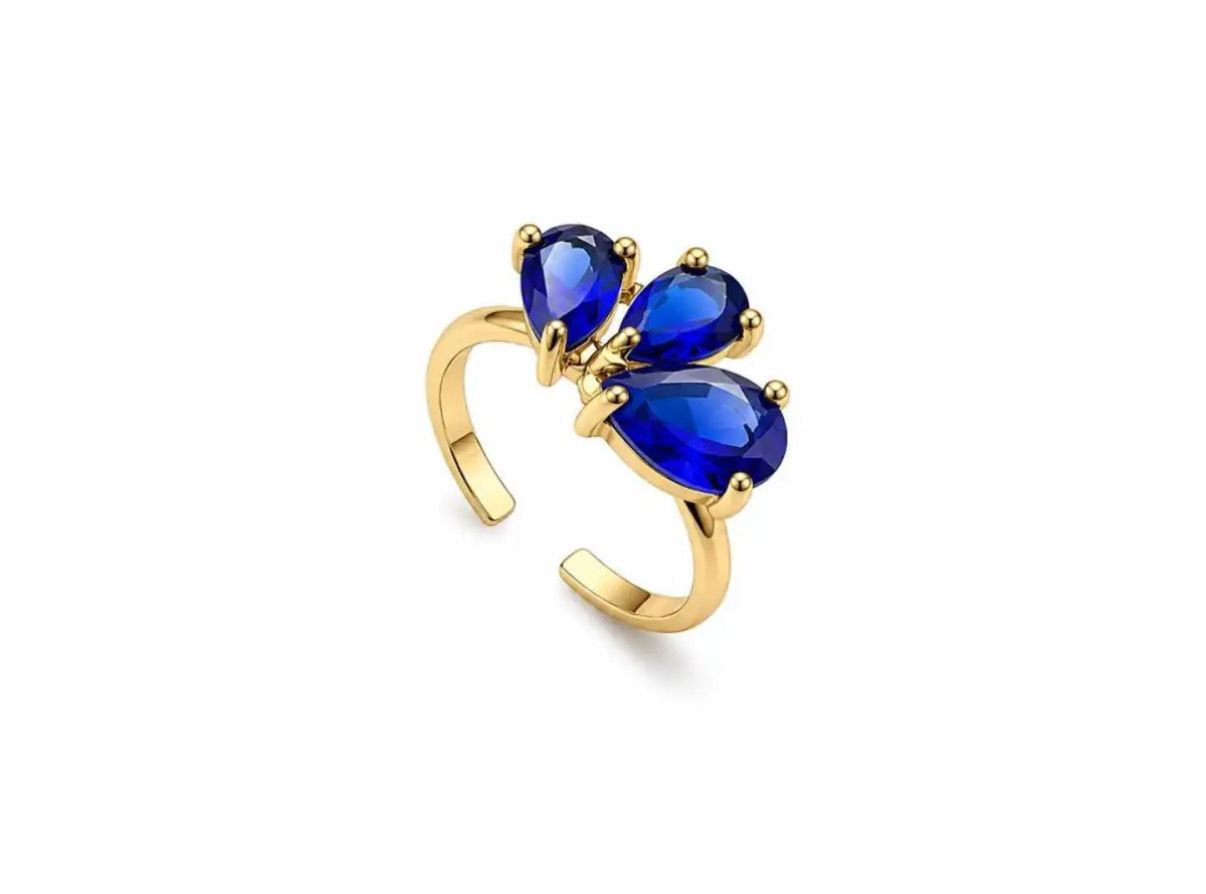 Anello loto blu