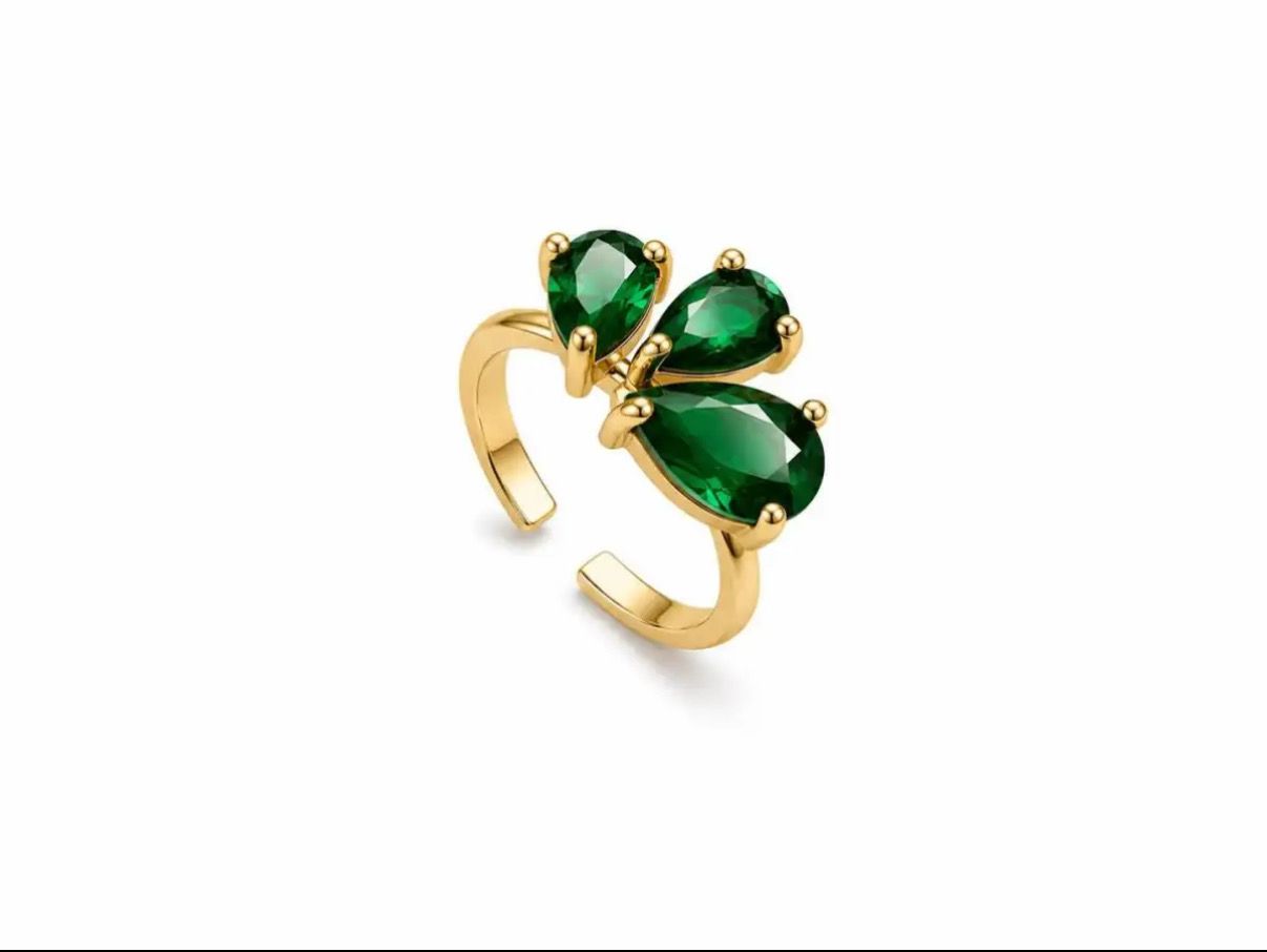 Anello loto verde