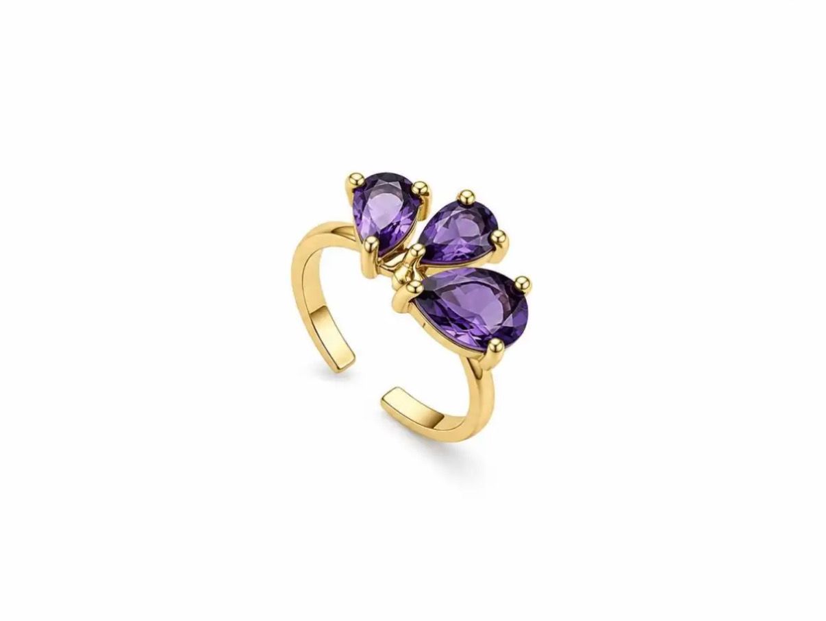 Anello loto viola