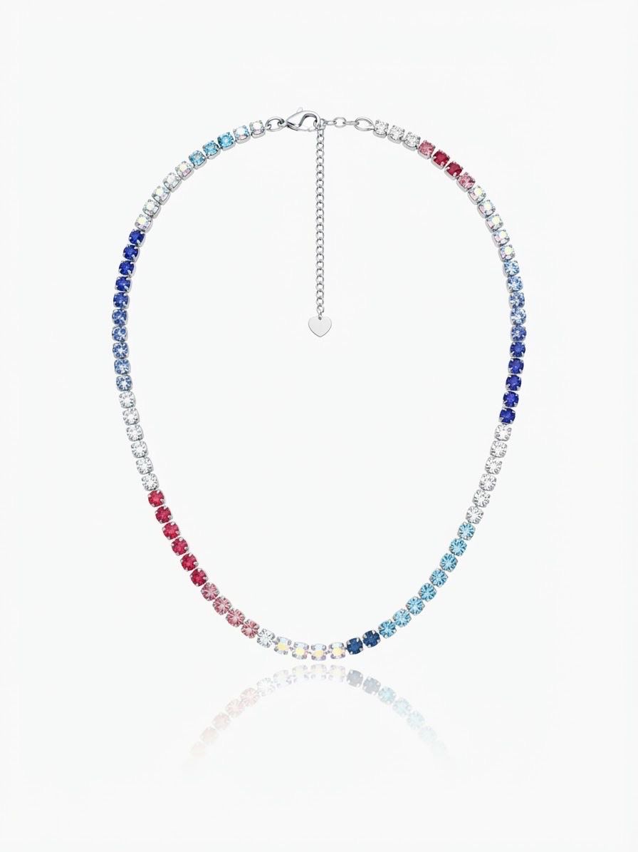 Tennis blu &amp; rosa degradè Silver
