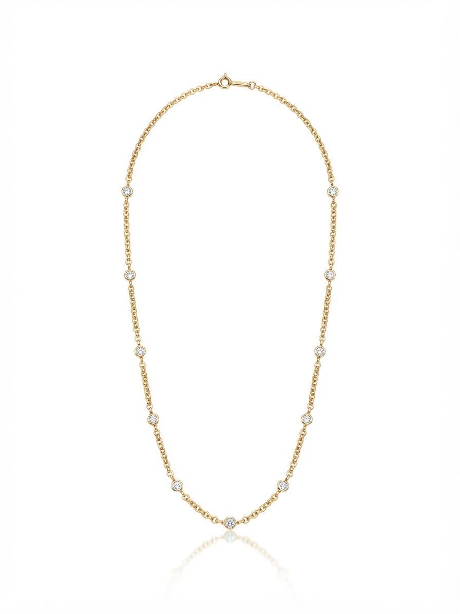 Girocollo punti luce Gold