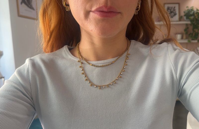 Girocollo punti luce Gold