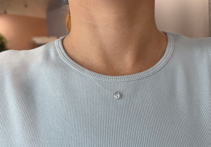 Collana punto luce ghost silevr