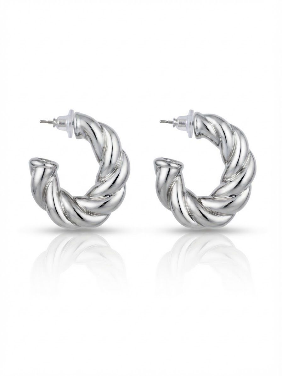 Orecchini treccia Silver