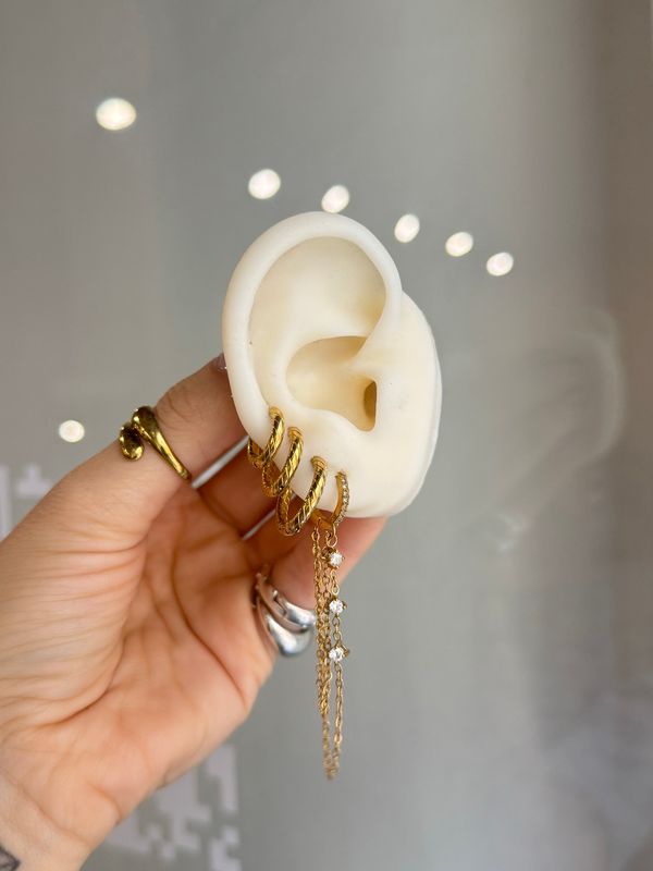 Hoops catenella silver