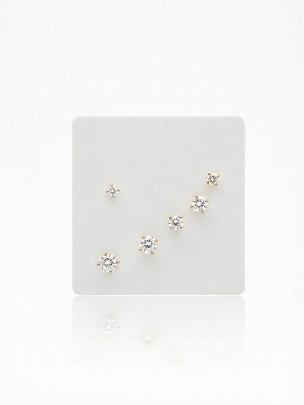 Orecchini punto luce M Gold
