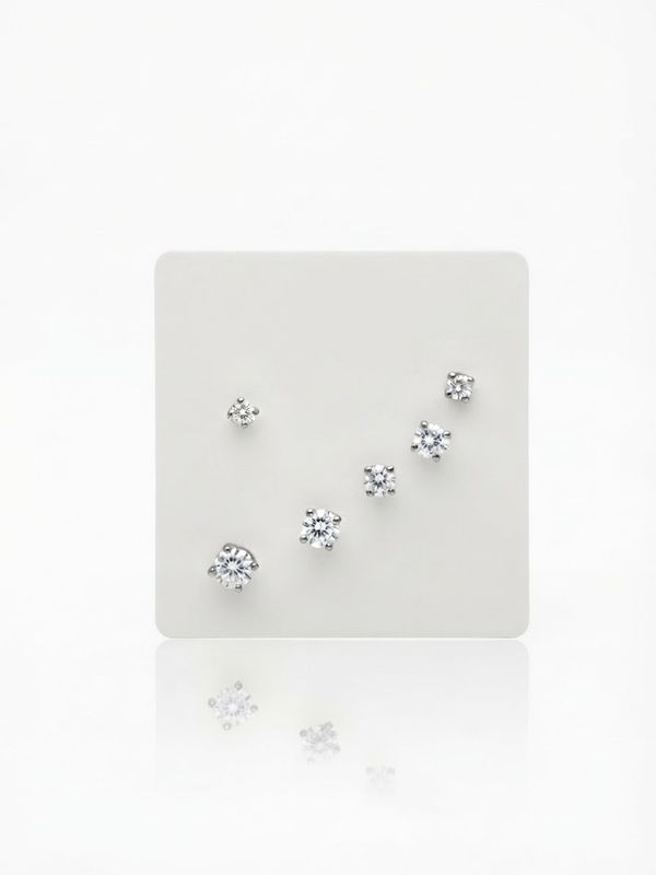 Orecchini punto luce L silver