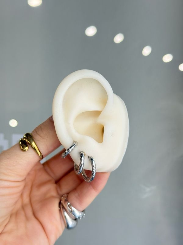Hoops snake M silver
