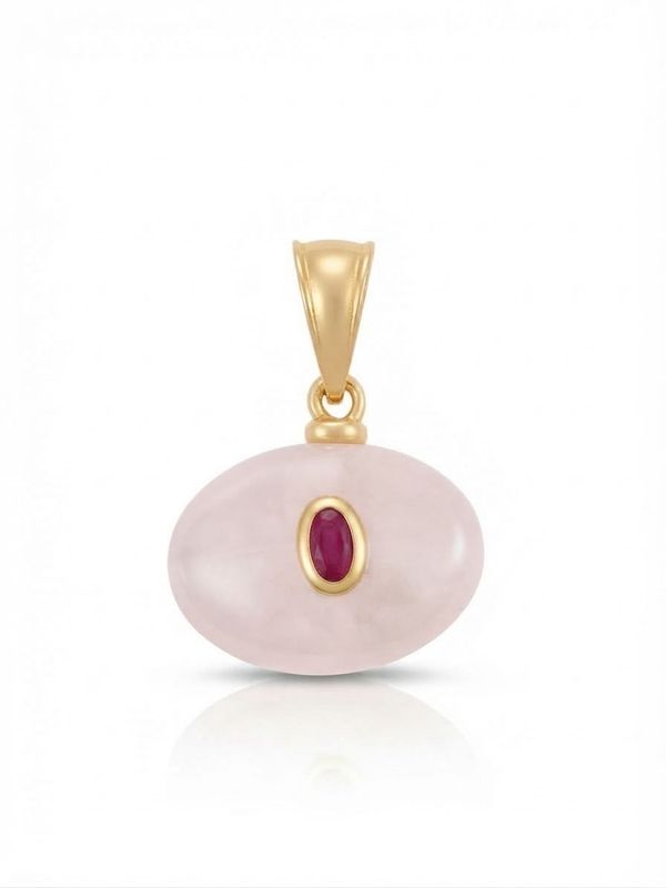 Charm Aura quarzo rosa